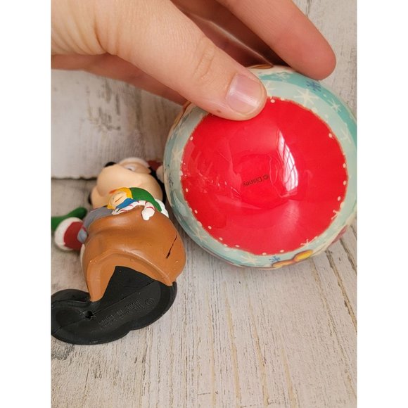 Disney Mickey Mouse Santa goofy minnie Donald ball ornament Xmas set - Picture 8 of 8